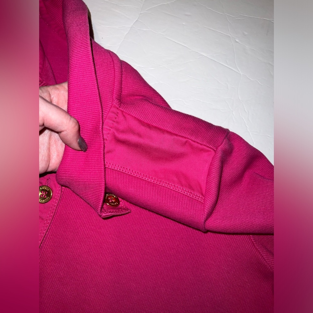Ralph Lauren Pink Quarter Button Up Sweatshirt - Picture 6 of 12